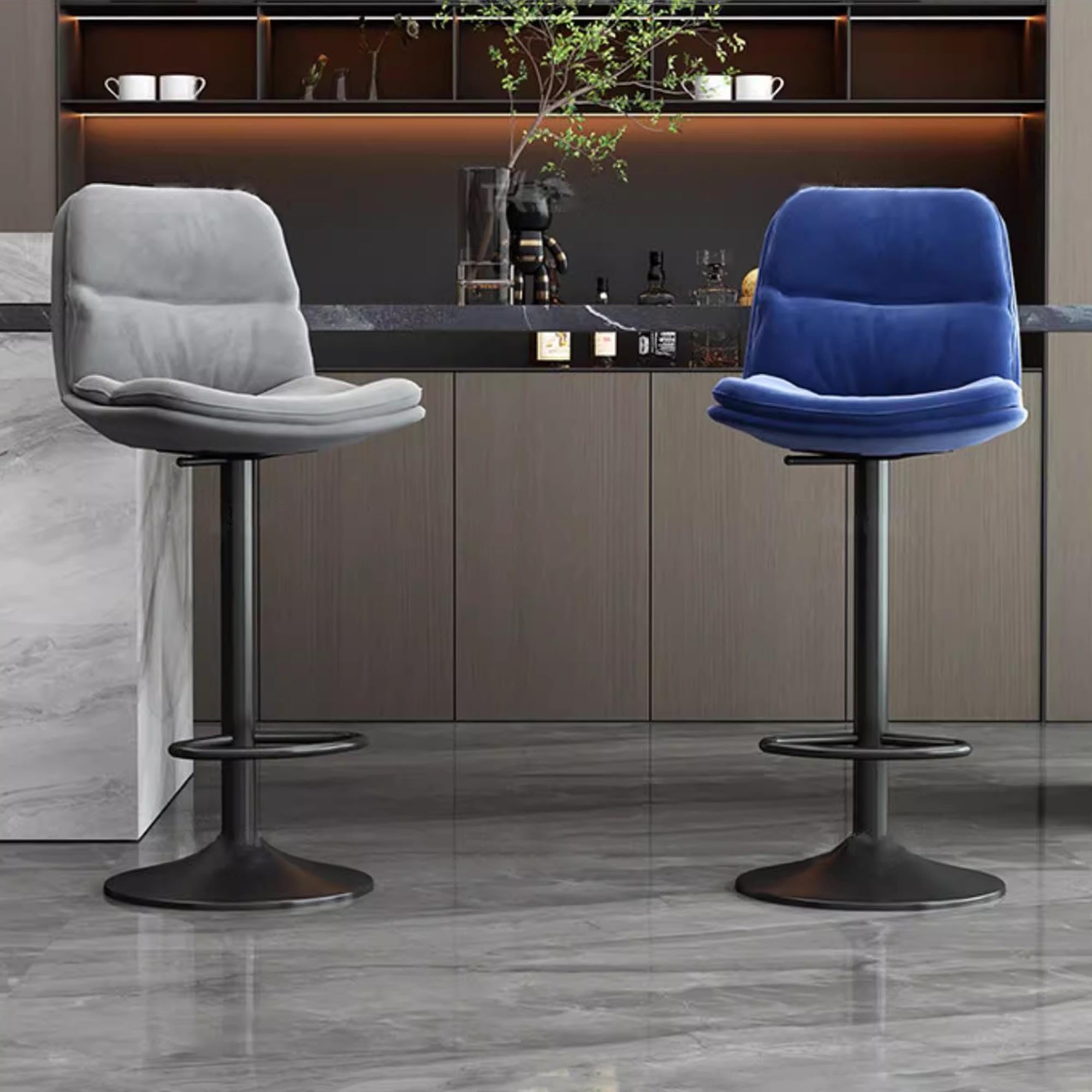 バースツール③ Amazon｜バースツール 3 個セット、高さ調節可能な回転バースツール